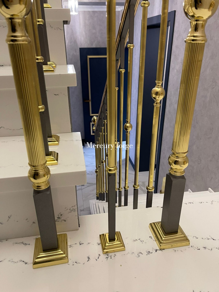 Лестница, латунное ограждение, Grande forge(Франция), коллекция "Графиня"