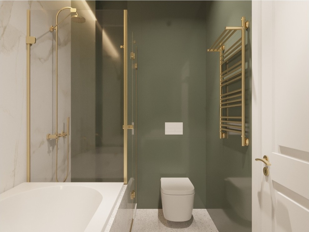 Дизайн интерьера апартаментов в Изумрудных оттенках