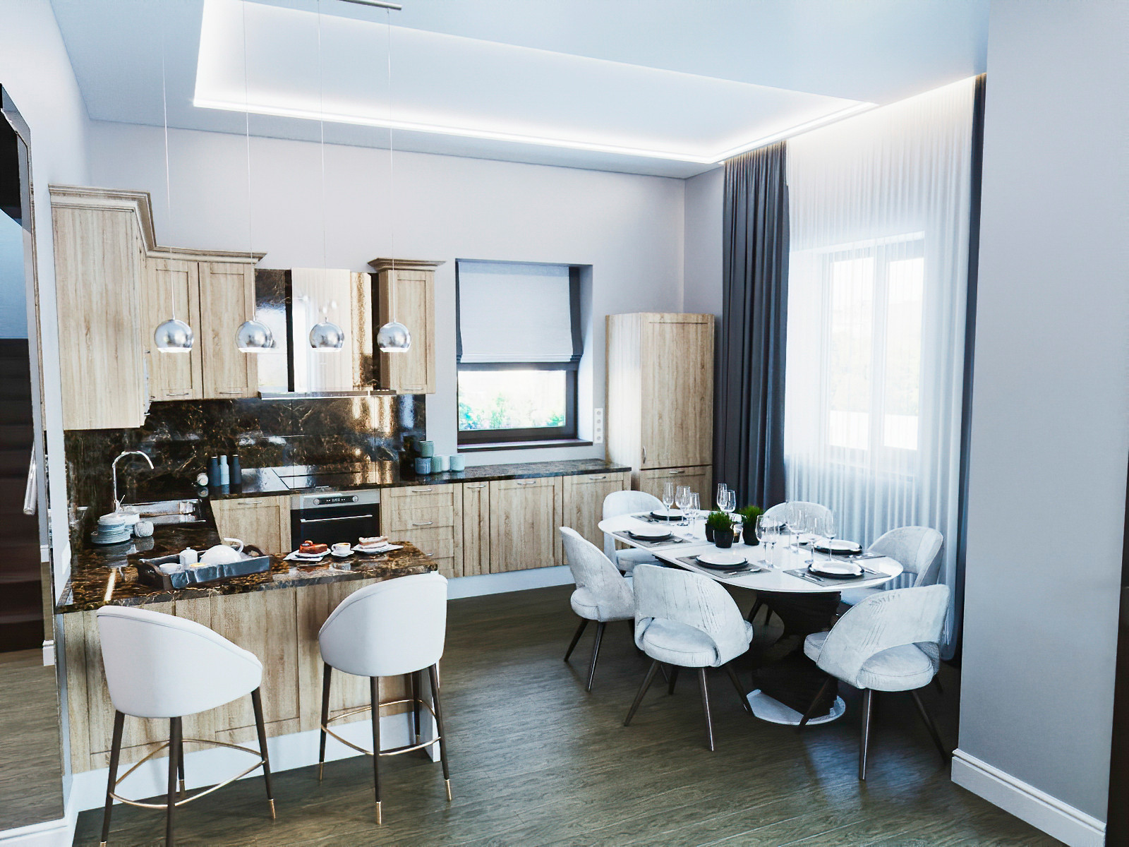 Дом 180 кв.м. в современном стиле.