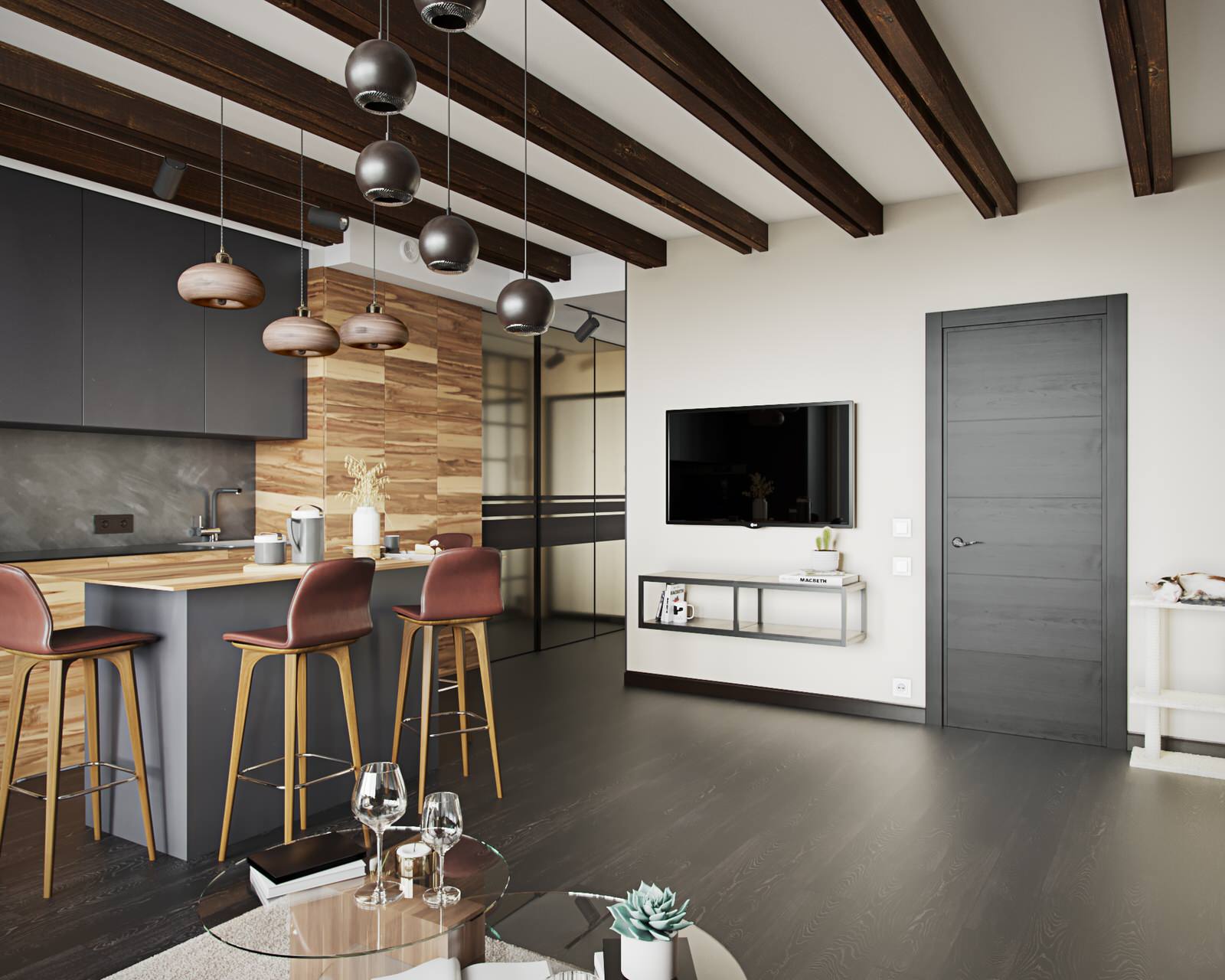 Дизайн-проект в "ЖК Magnifica" Квартира с мужским характером