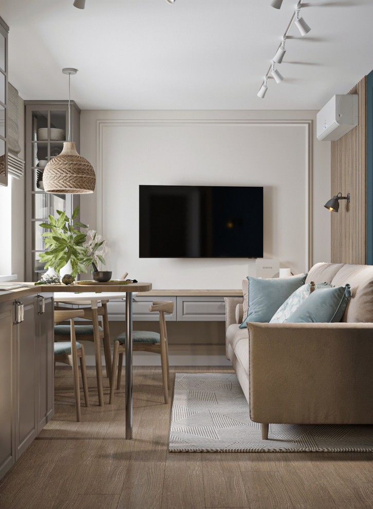 Однокомнатная квартире  в скандинавском стиле ЖК Новая Кузнечиха