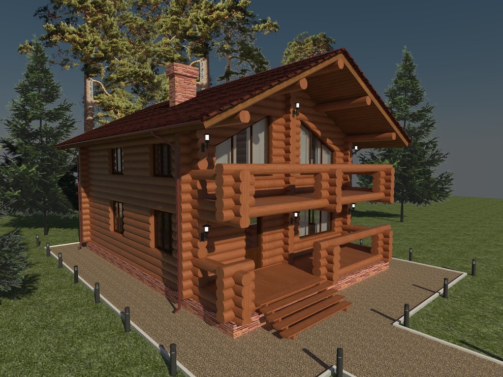 Обложка проекта: Бревенчатый дом