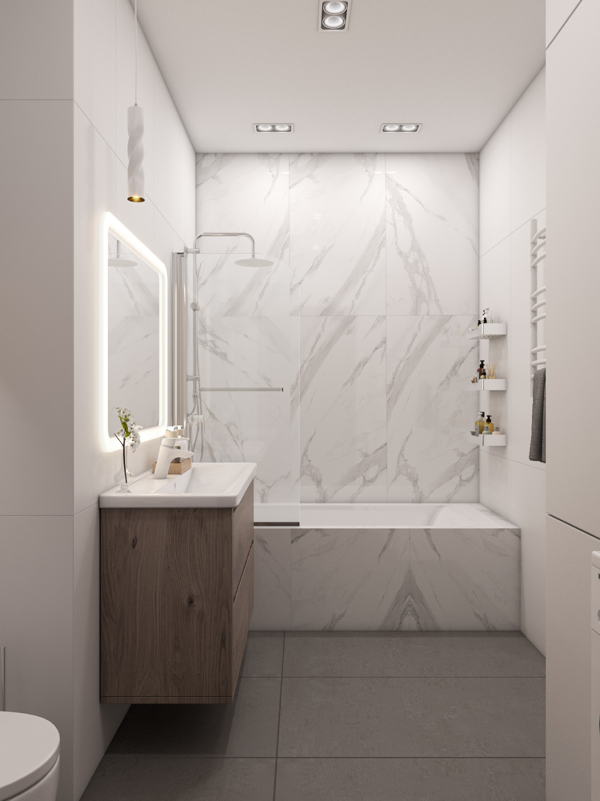 Квартира для семьи из трех человек, 55 кв.м. ЖК "Хорошевский"