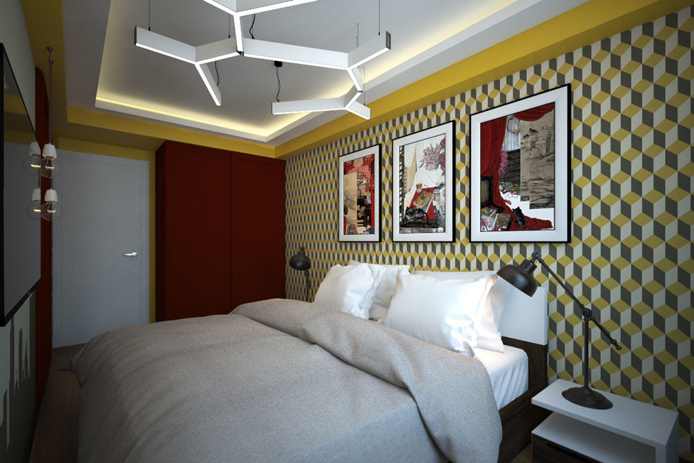 Обложка проекта: Нескучный интерьер в ярких цветах.