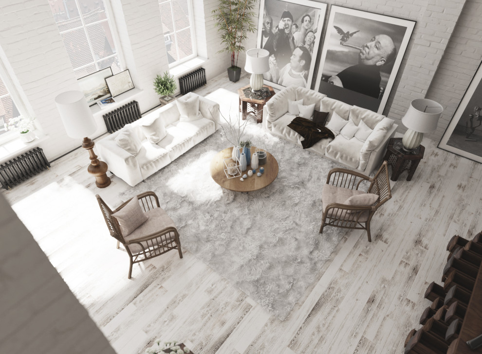 Лофт интерьер апартаментов в Казани.