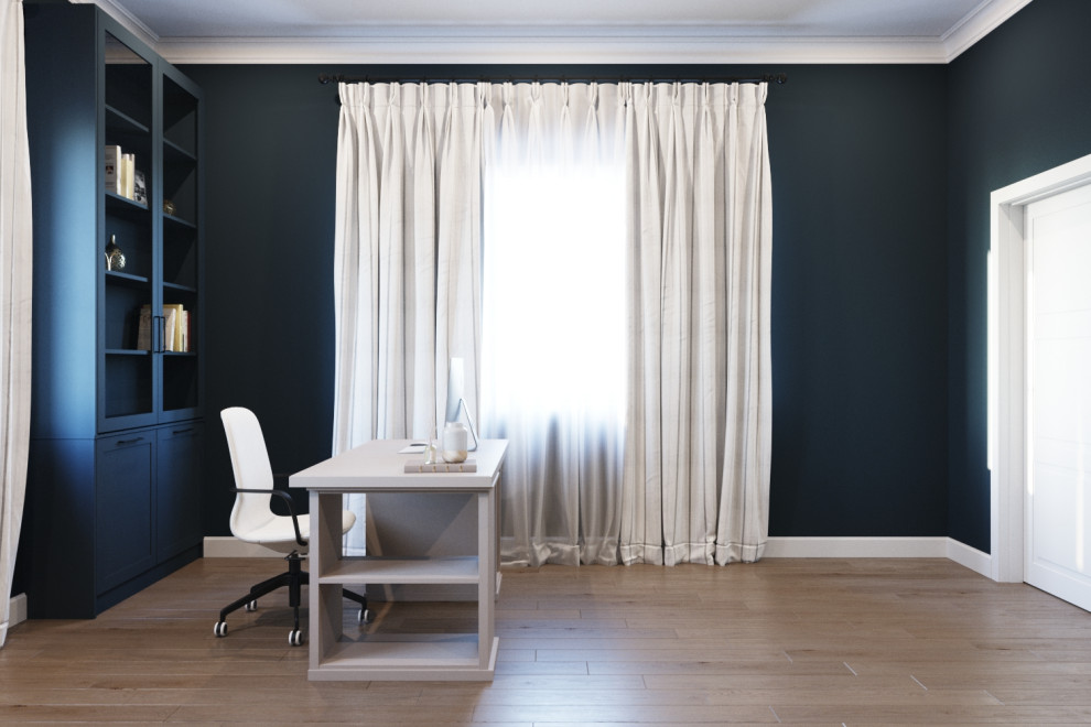 Коттедж с камином, современная классика