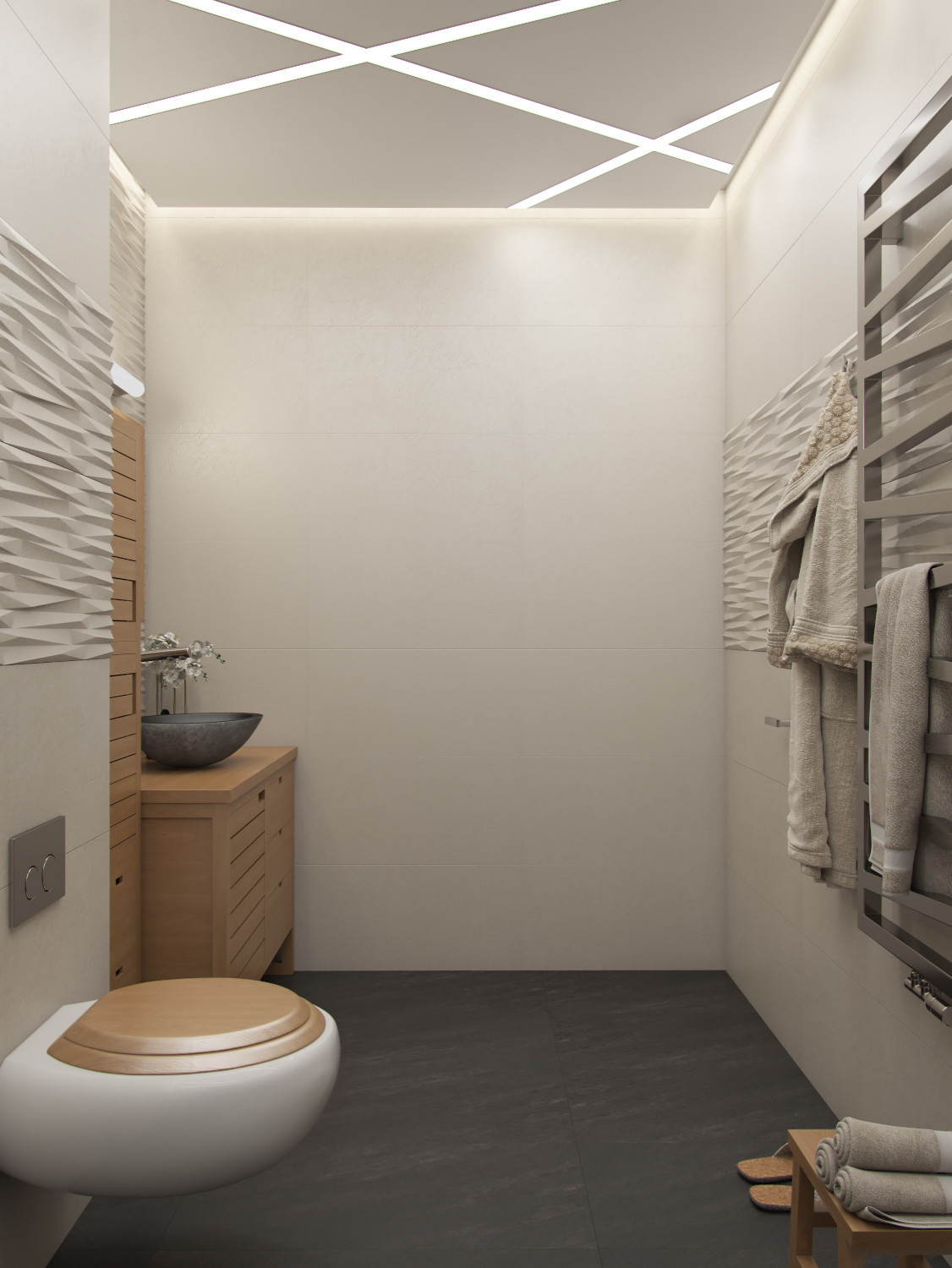 Дизайн санузла в квартиру в ЖК Имеретинский