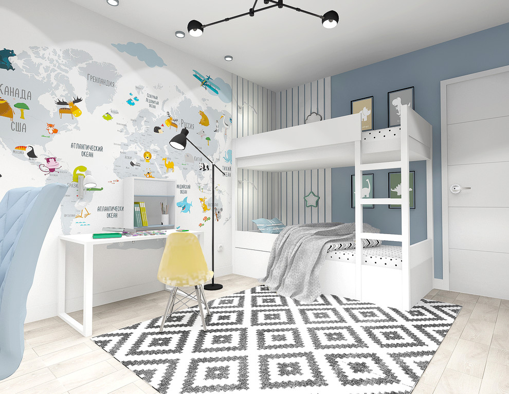 Проект квартиры в современном стиле "Территория детства"