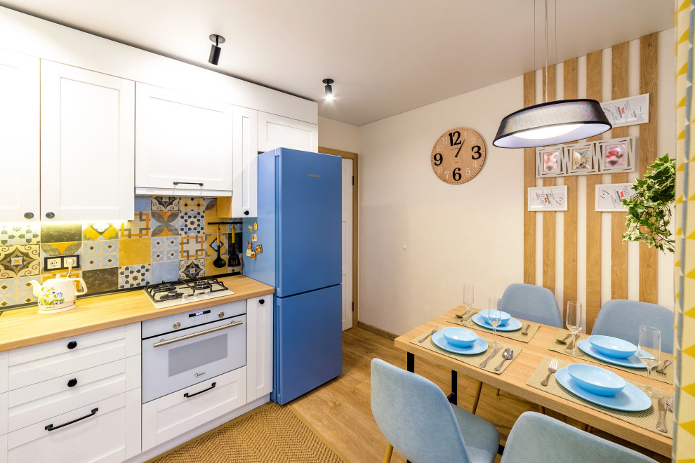 Квартира с синими акцентами