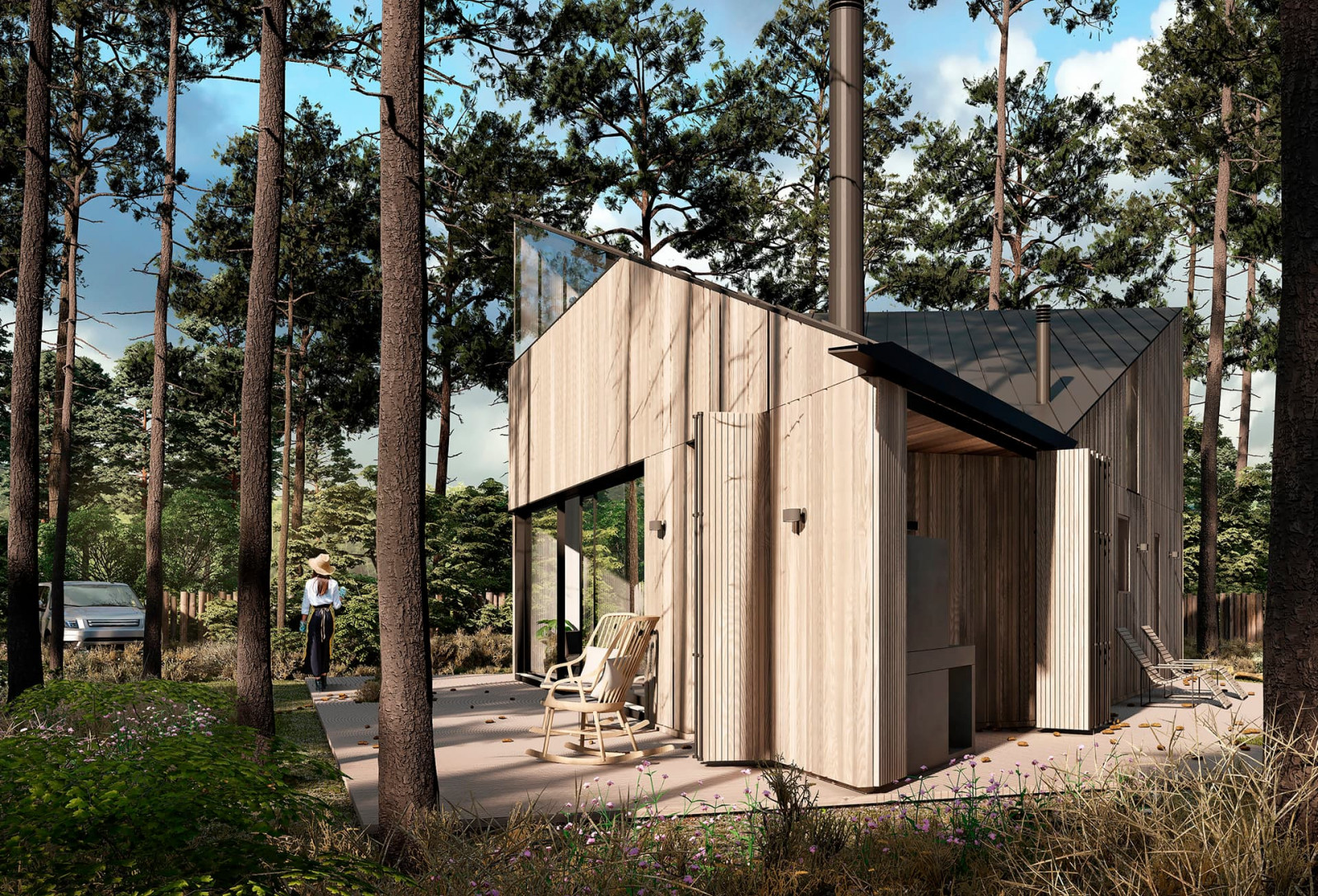 ТРЕУГОЛЬНЫЙ ДОМ НА УВИЛЬДАХ | UVILDY LAKE HOUSE