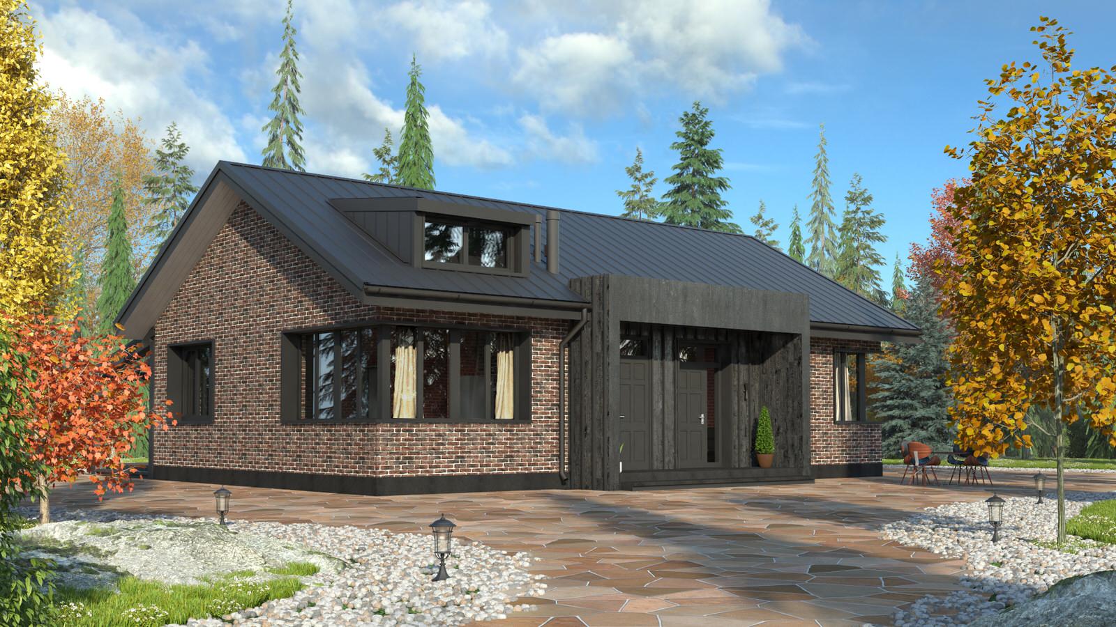 Обложка проекта: КОТТЕДЖ NORD HOUSE ONE