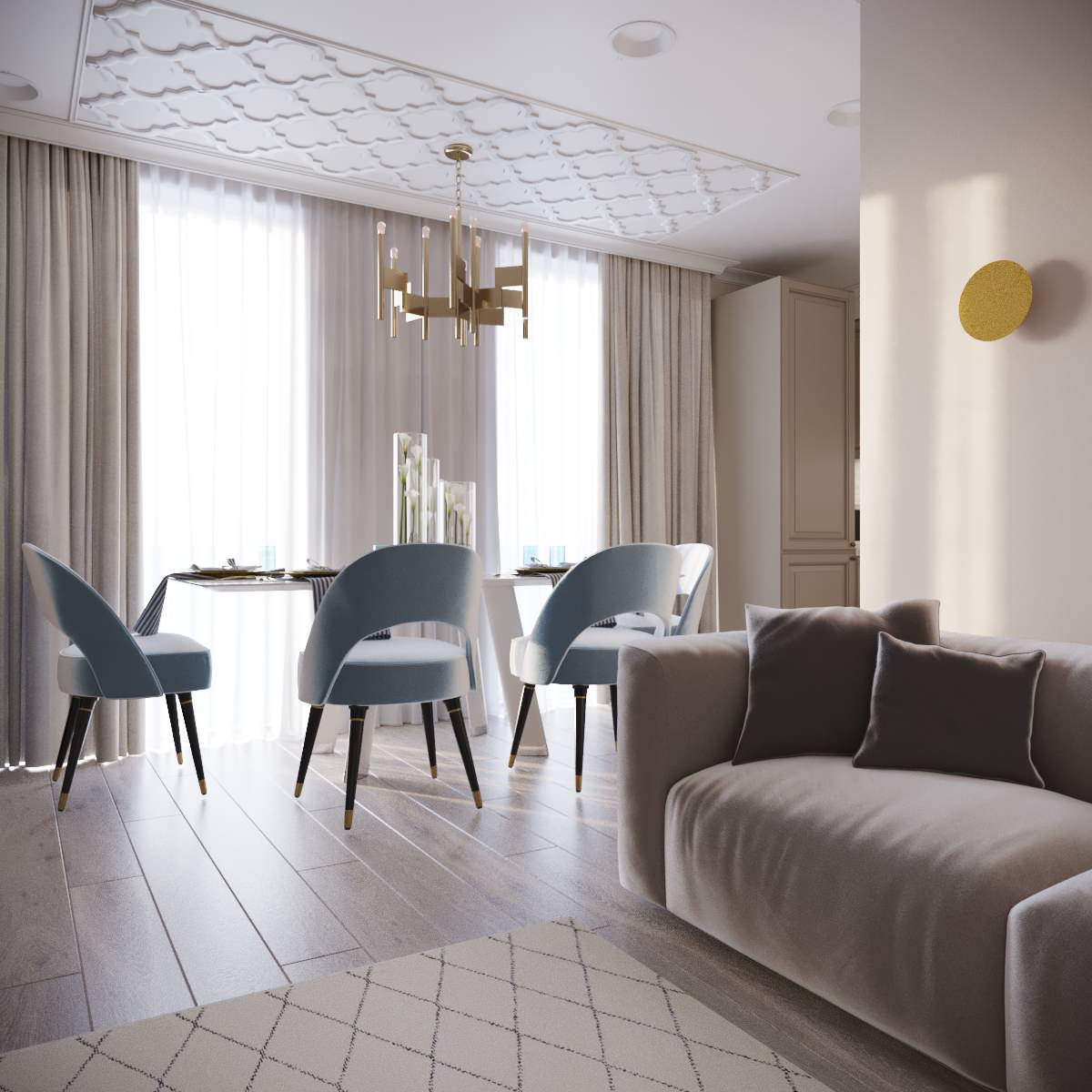 Интерьер для молодой семьи "Полет фантазий"