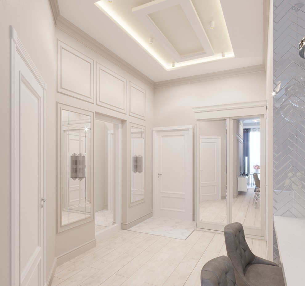 Светлая квартира легкая классика