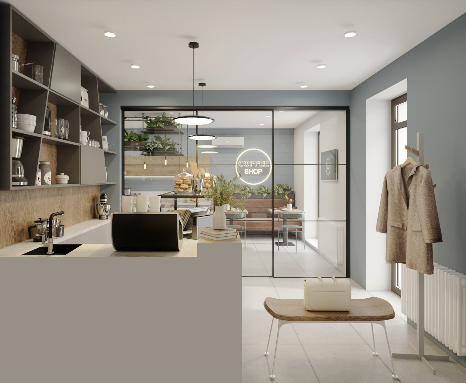 Дизайн интерьера кондитерской в Уфе "Gala Cake"