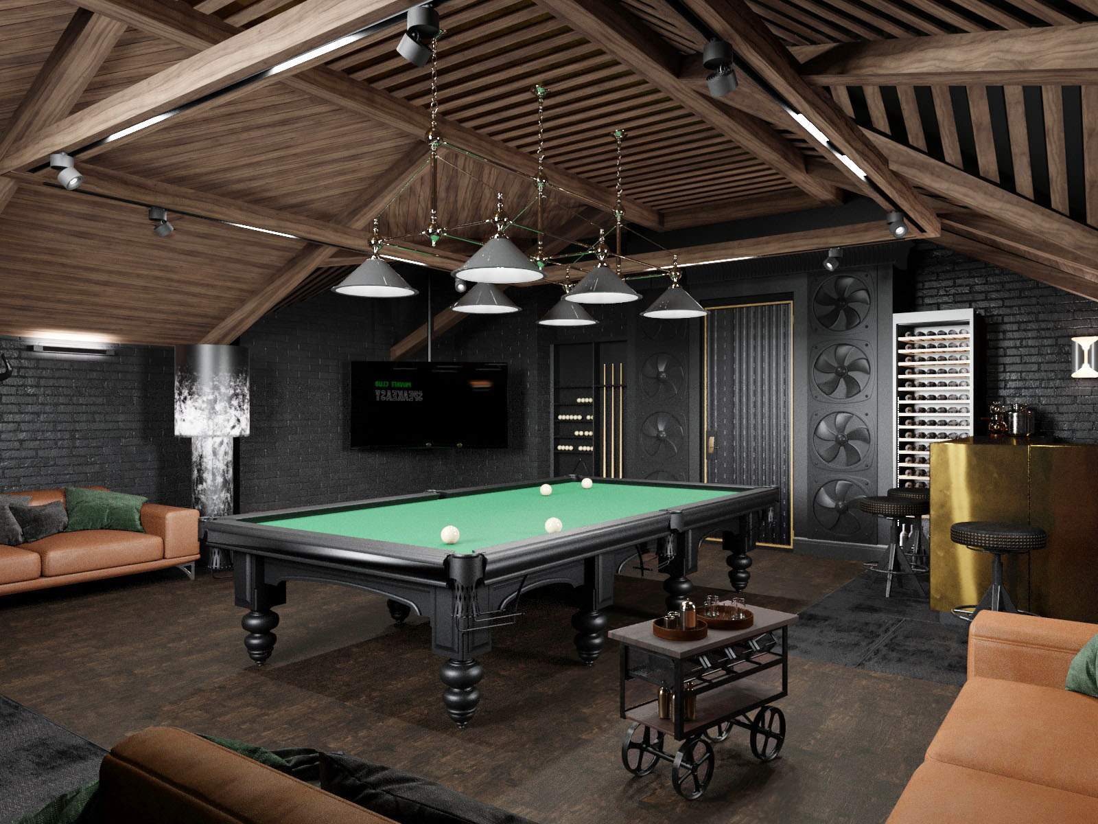 Обложка проекта: Бильярдная на чердаке