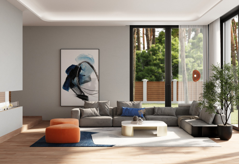 Дизайн интерьера и экстерьера, 3D визуализация. Частный дом в Ленинградской обла