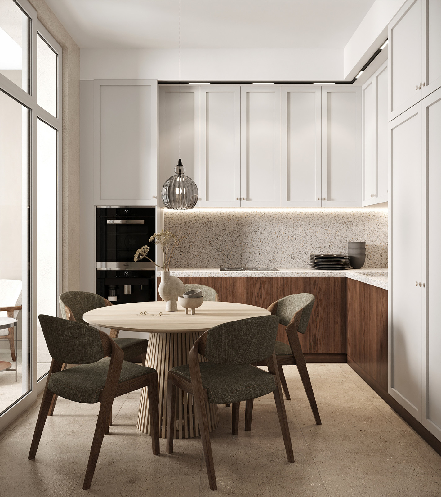 ЖК "Огни". Квартира для большой семьи. Кухня.