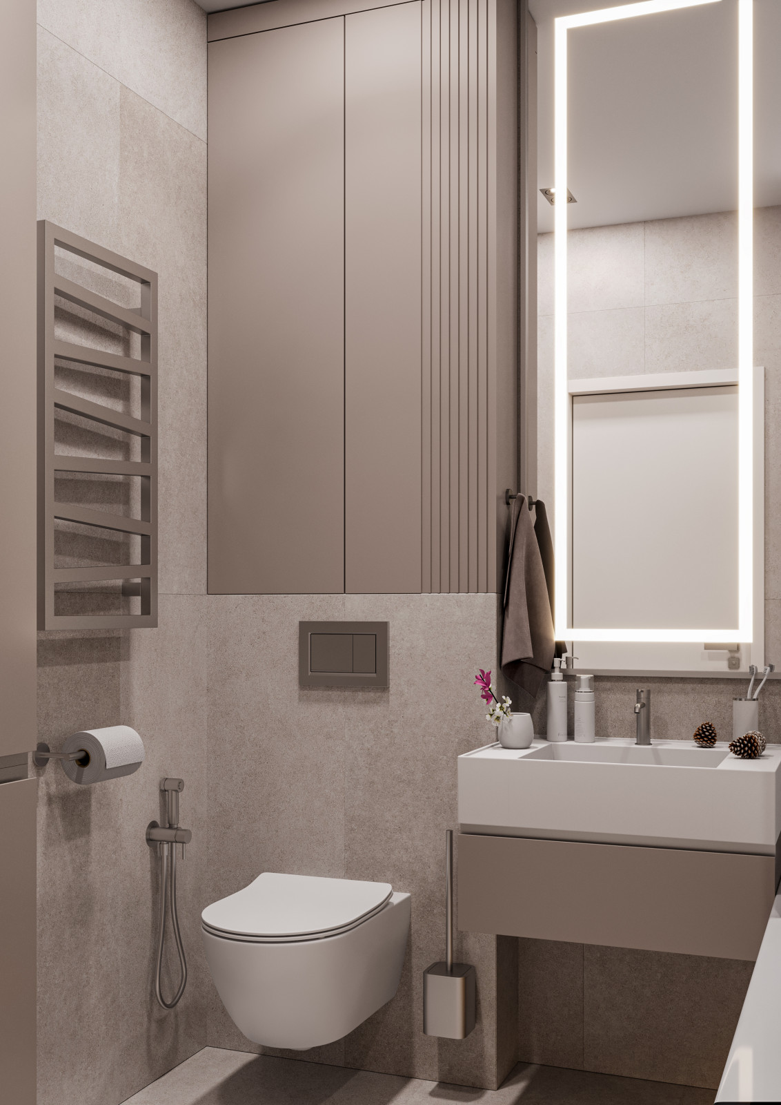 Дизайн проект интерьера  level Нагатинский