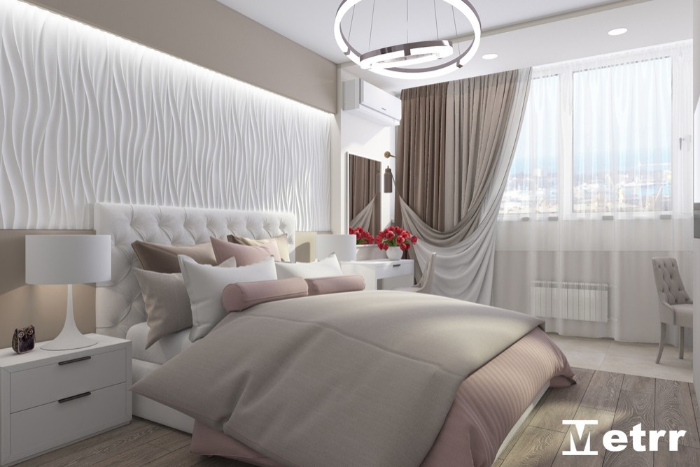 Дизайн - проект двухкомнатной квартиры S=61m2 ЖК Олимпия Парк