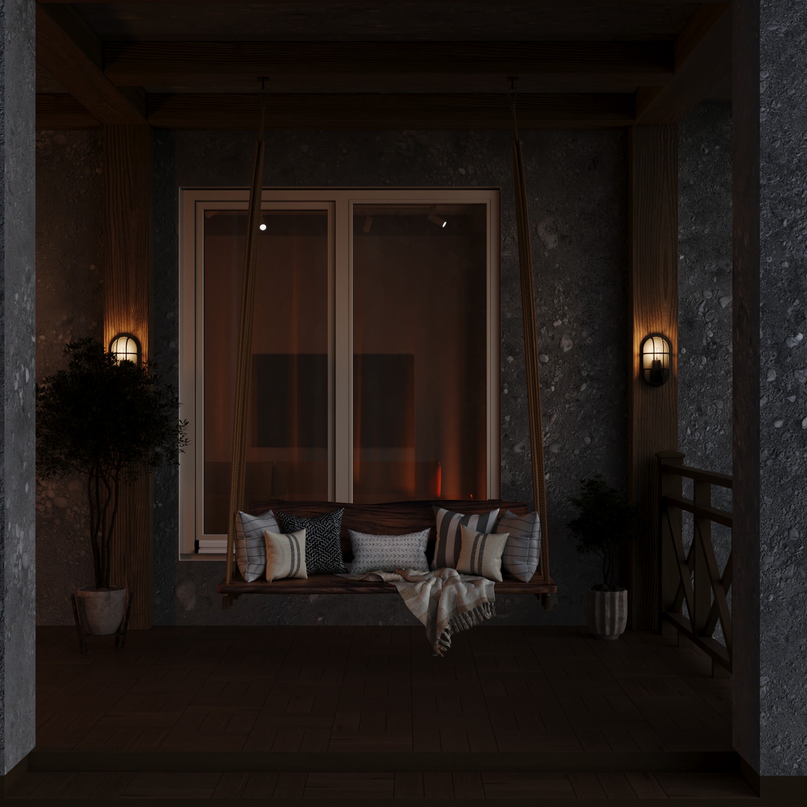 Дизайн 2х этажного дома в стиле эклектика