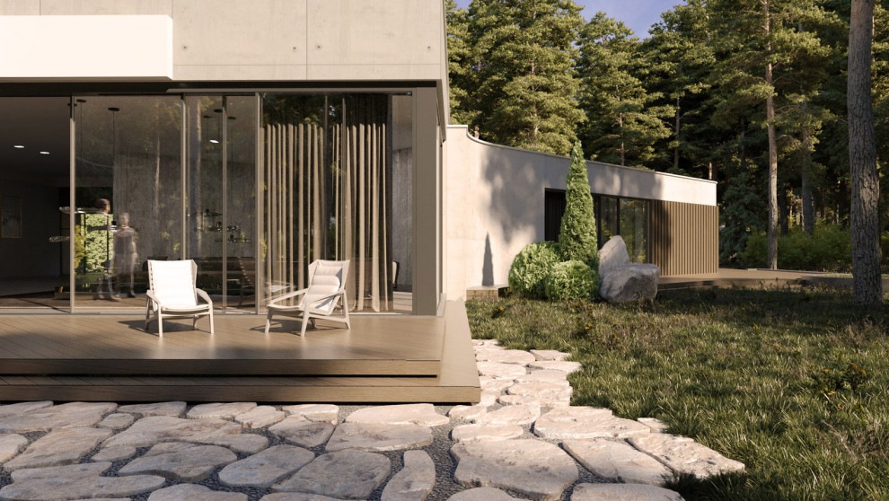 ВИЛЛА В ЛЕСУ В СТИЛЕ НЕО КОНСТРУКТИВИЗМА