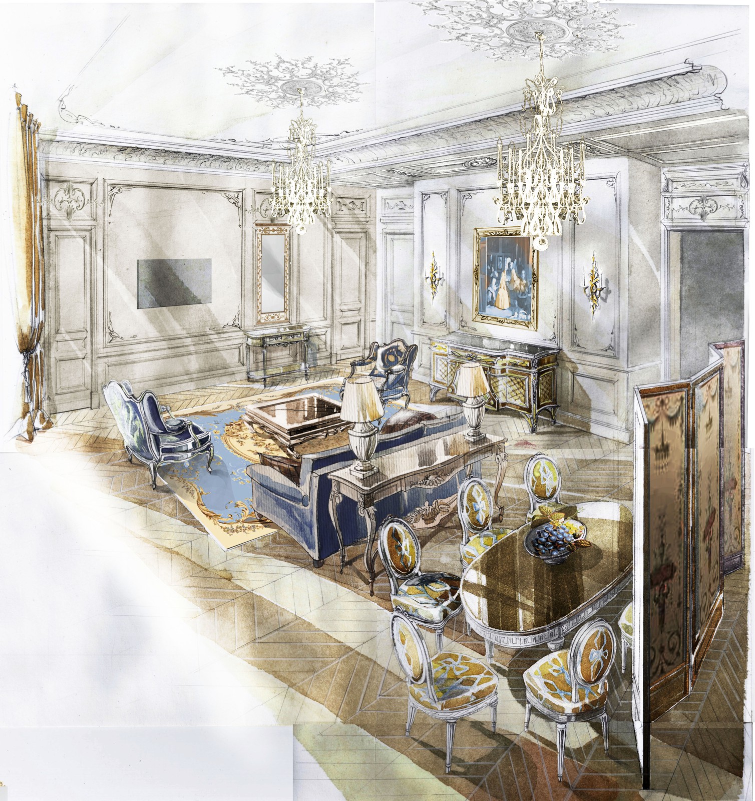 Обложка проекта: Квартира в Москве 242 кв. м.