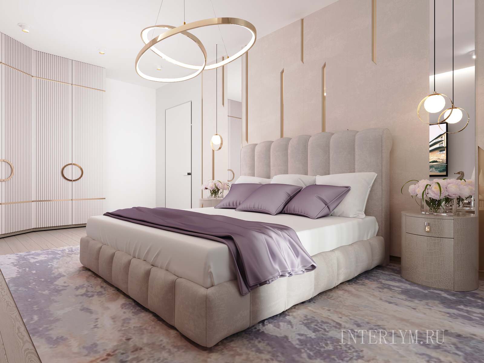 Дизайн спальни в ЖК "Троя", г. Волжский