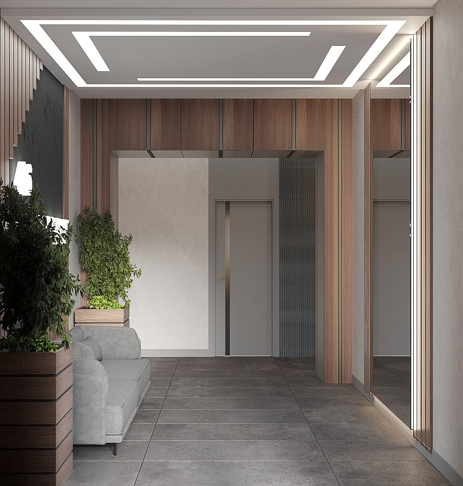 Обложка проекта: Входная группа офисного здания