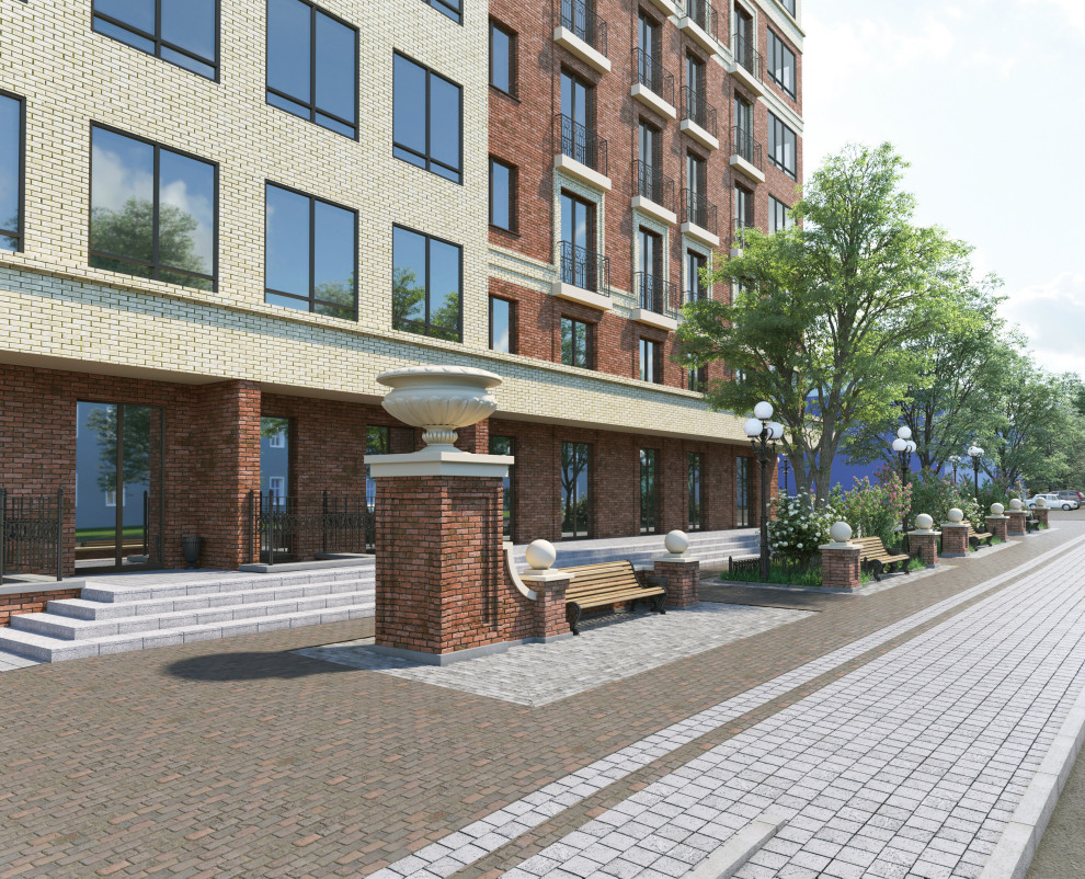 Обложка проекта: Интерьеры МОП, ЖК "БУЛГАКОВ", СК "СТРИЖИ"