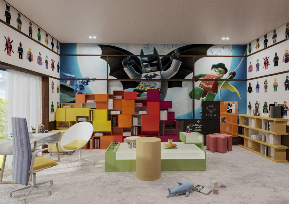 Проект переделки детских и игровой комнат в частном доме