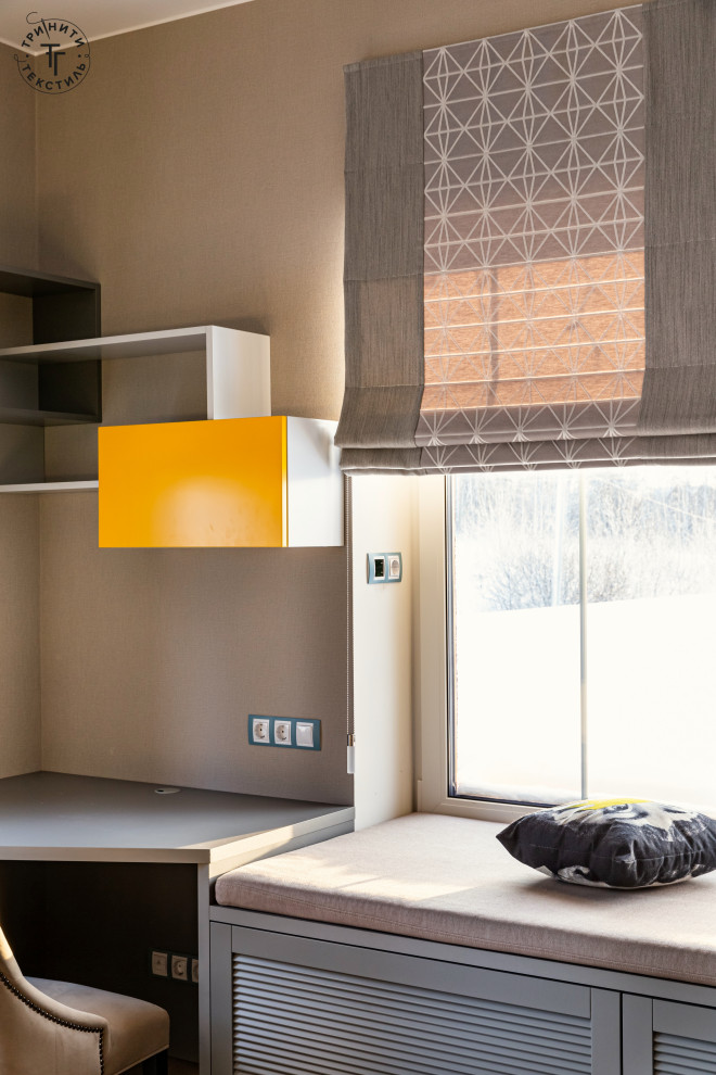 Уютное текстильное оформление загородного дома