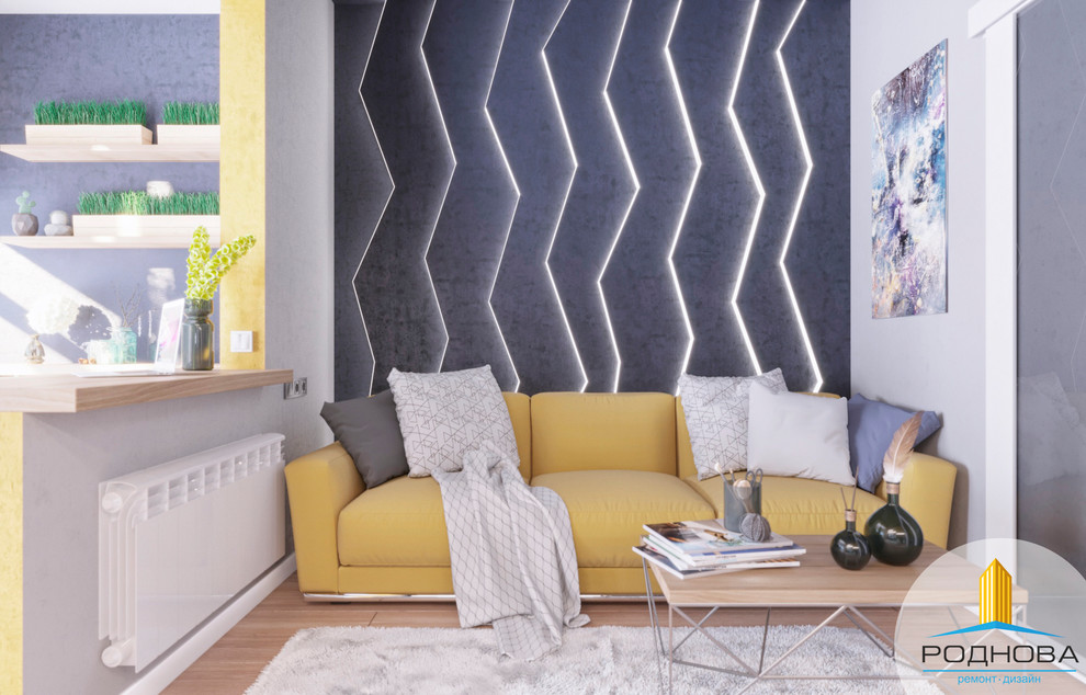 Дизайн проект квартиры студии 28 кв.м.