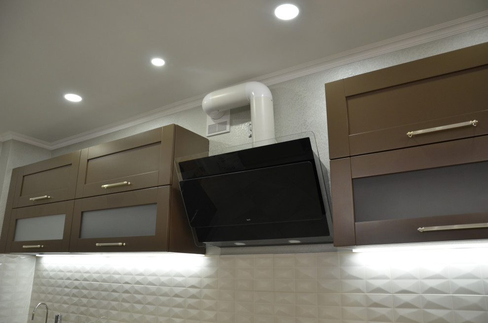 Кухня Кальвадос из массива бука покраска RAL