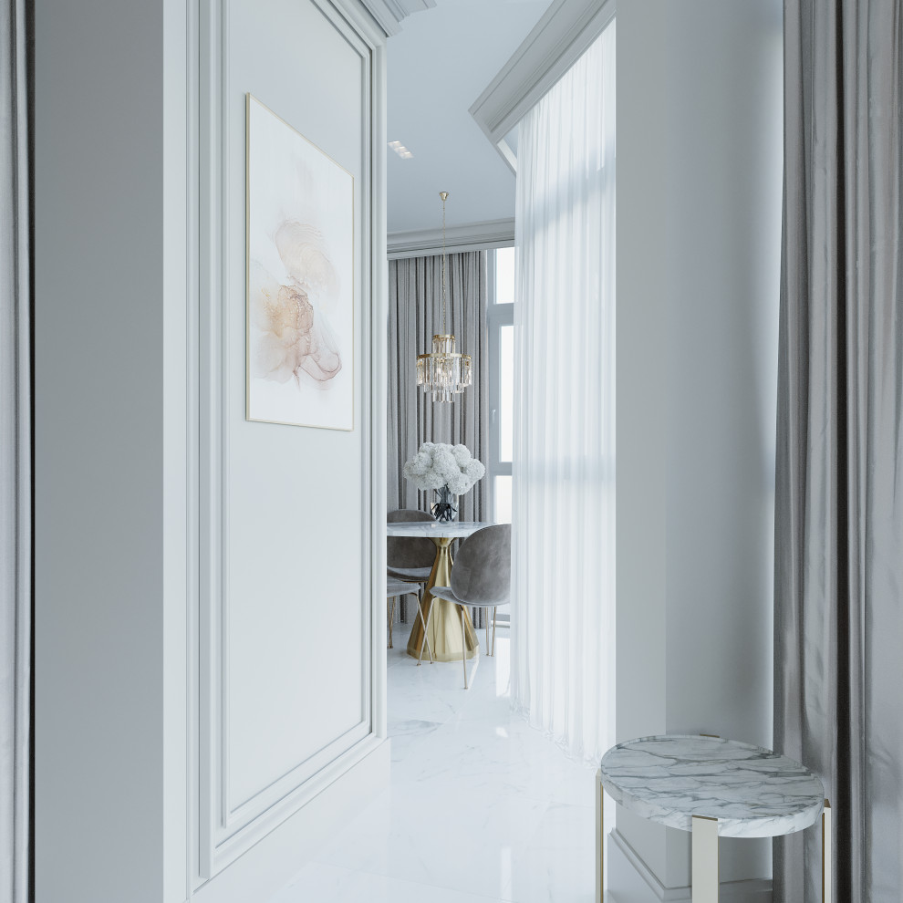 Светлый интерьер в классическом стиле