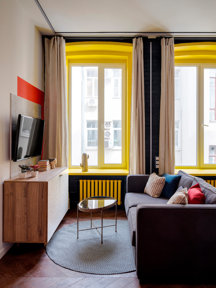 Современный интерьер в старинной доме в центре Москвы для сдачи в аренду