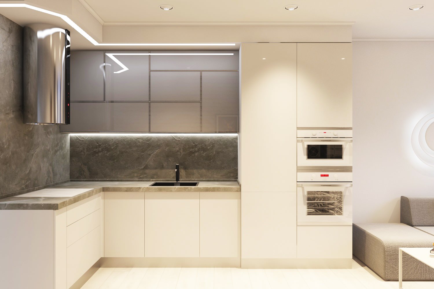 Дизайн интерьера однокомнатной квартиры для сдачи в аренду. Краснодар