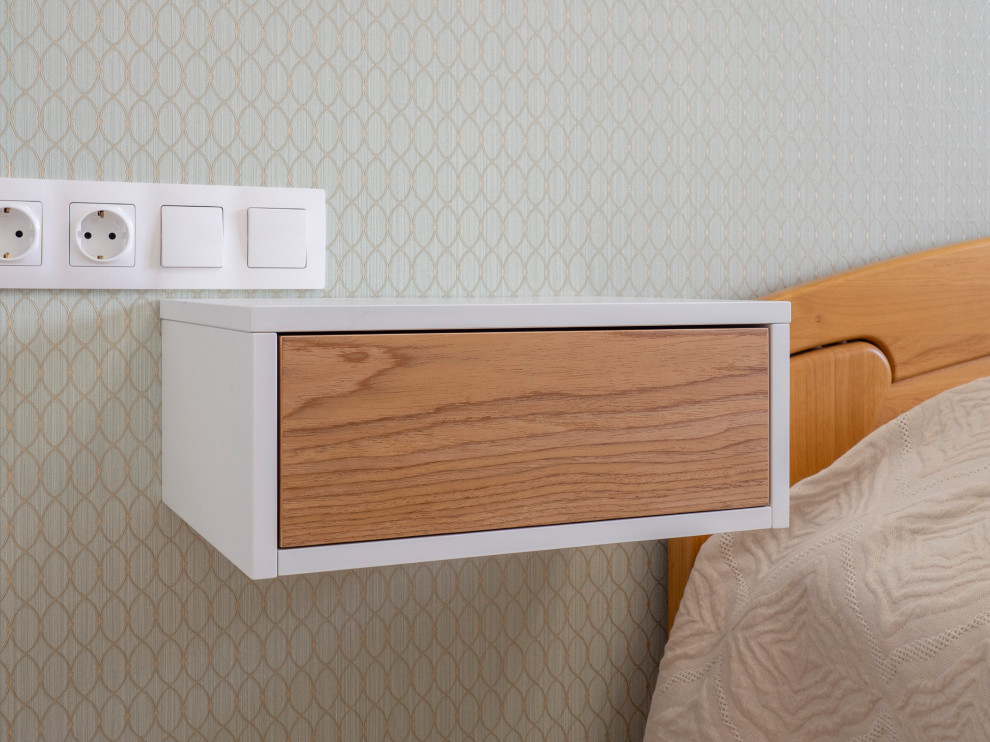 Меблировка спальни и кабинета в светло-мятном цвете