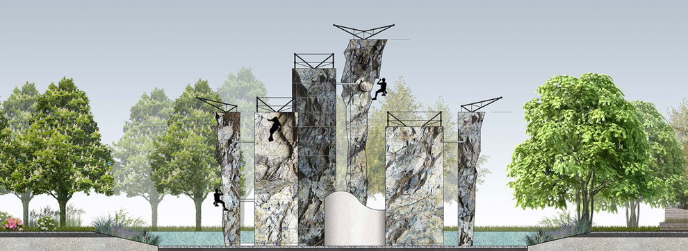 фасад скалодрома