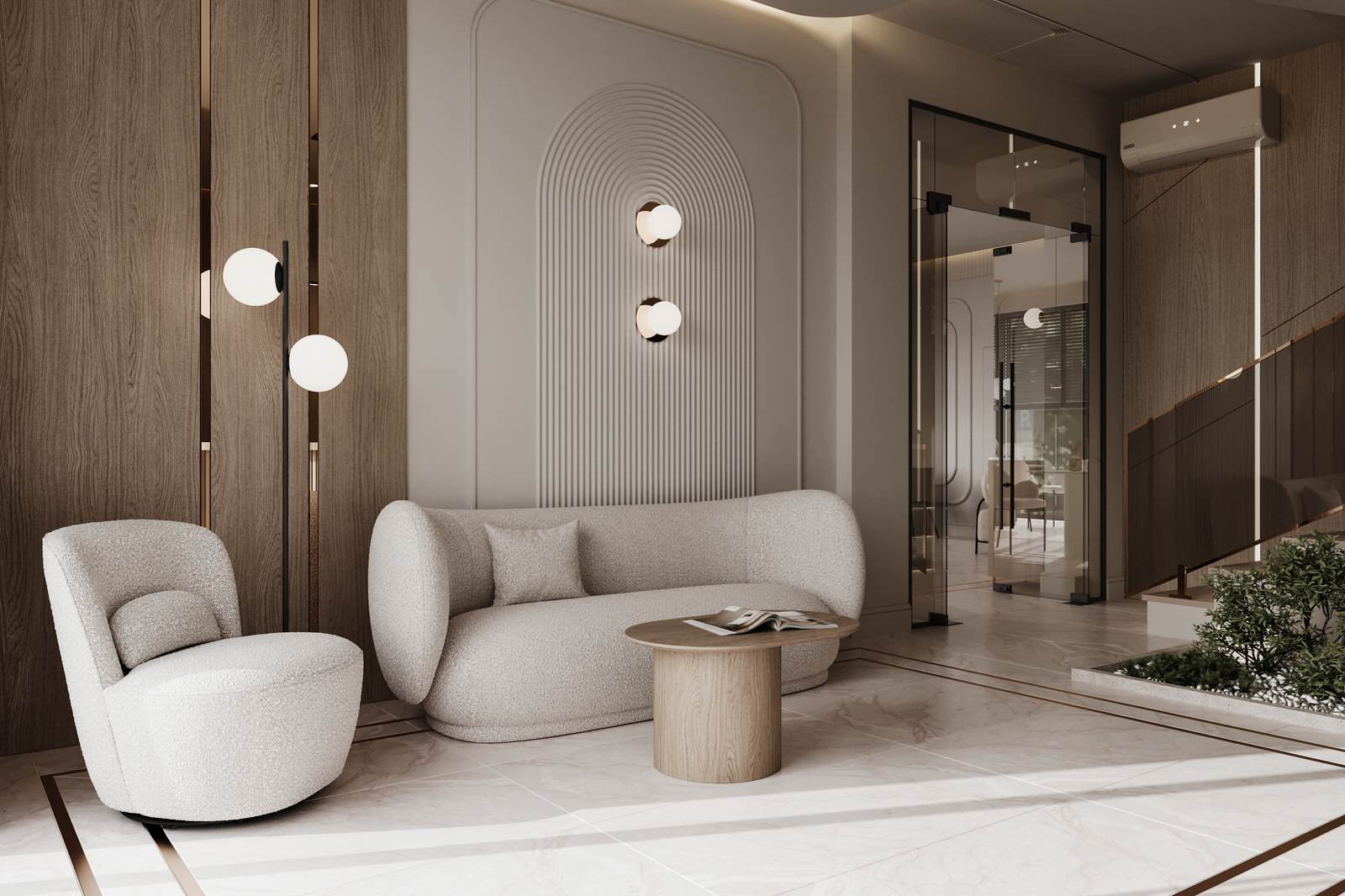 Дизайн лобби отеля в г.Сухум