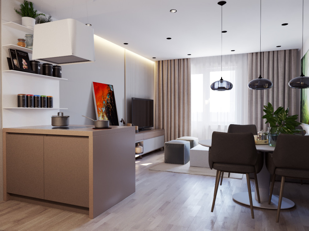 Дизайн проект двухкомнатной квартиры 72 кв.м