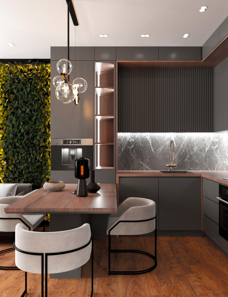 Обложка проекта: Дизайн-проект кухни-гостиной