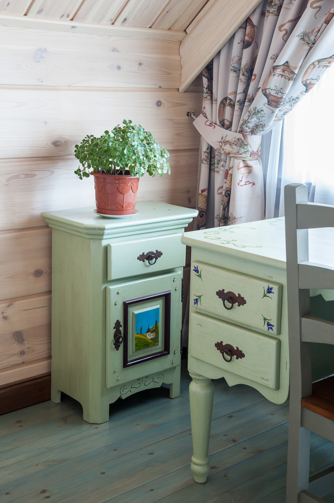 Реализованный проект интерьеров коттеджа из бруса в поселке Ларионово