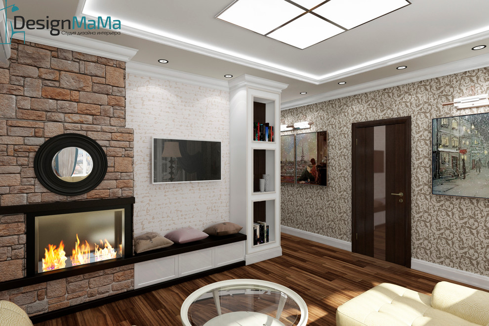 Дизайн гостиной в частном доме. г. Мосальск