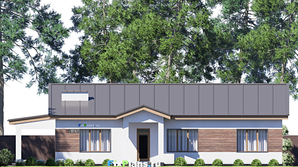 Проект одноэтажного дома 16х20м S161м2 F-18161