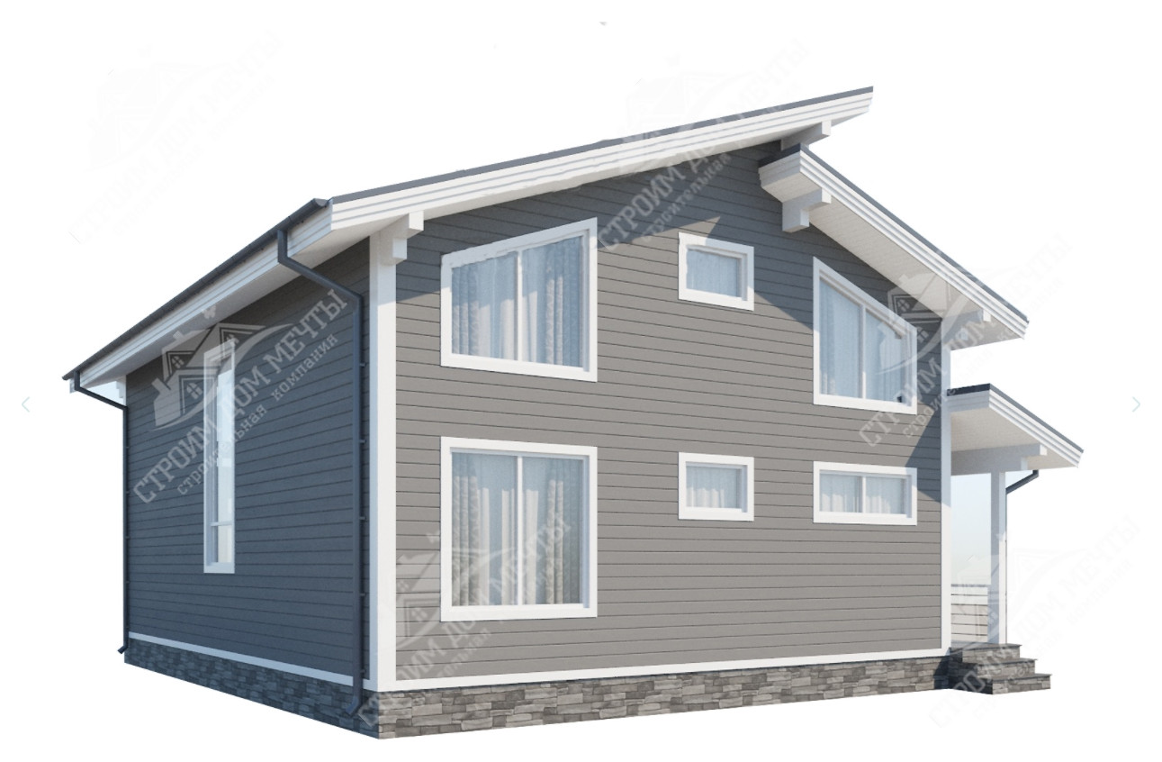 Дом 11,15х10,15 м, в 2 этажа