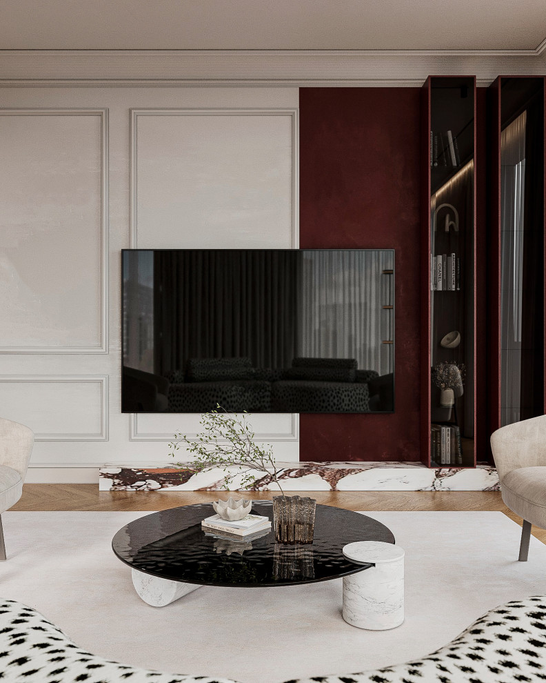 Гостиная с радиусными элементами