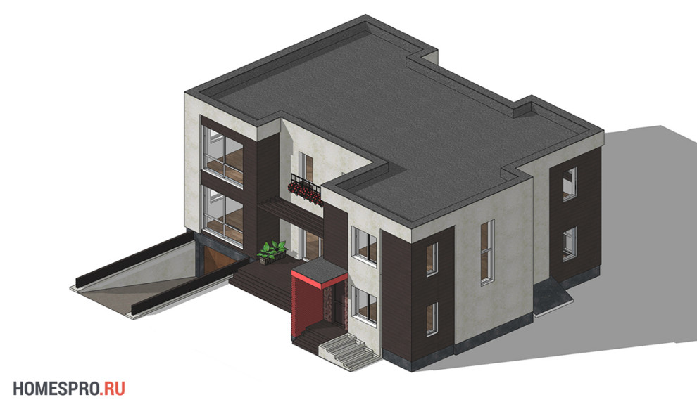 Проект современного загородного дома