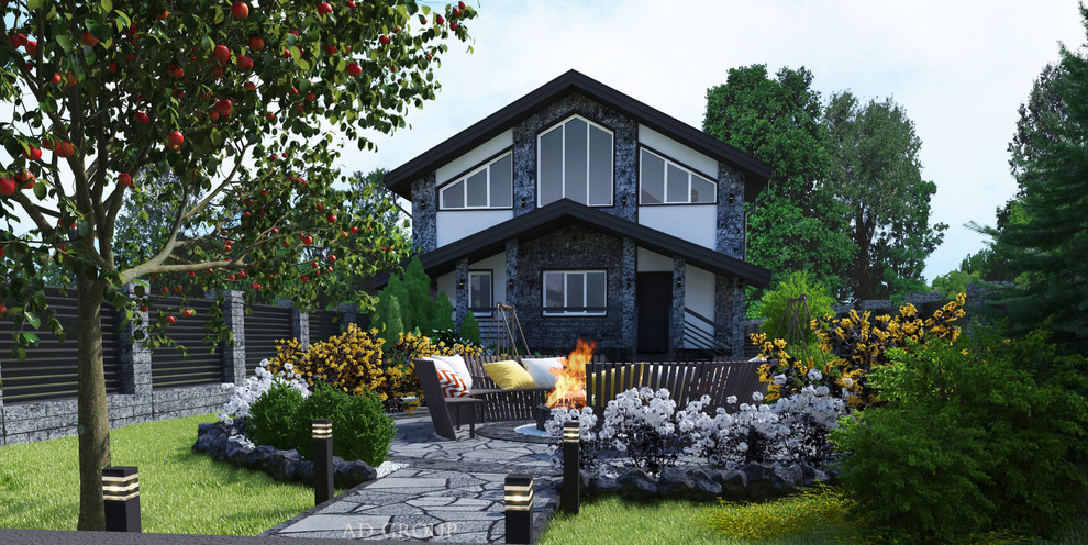 Ландшафтный дизайн участка и архитектурный проект дома. "Плеханово"