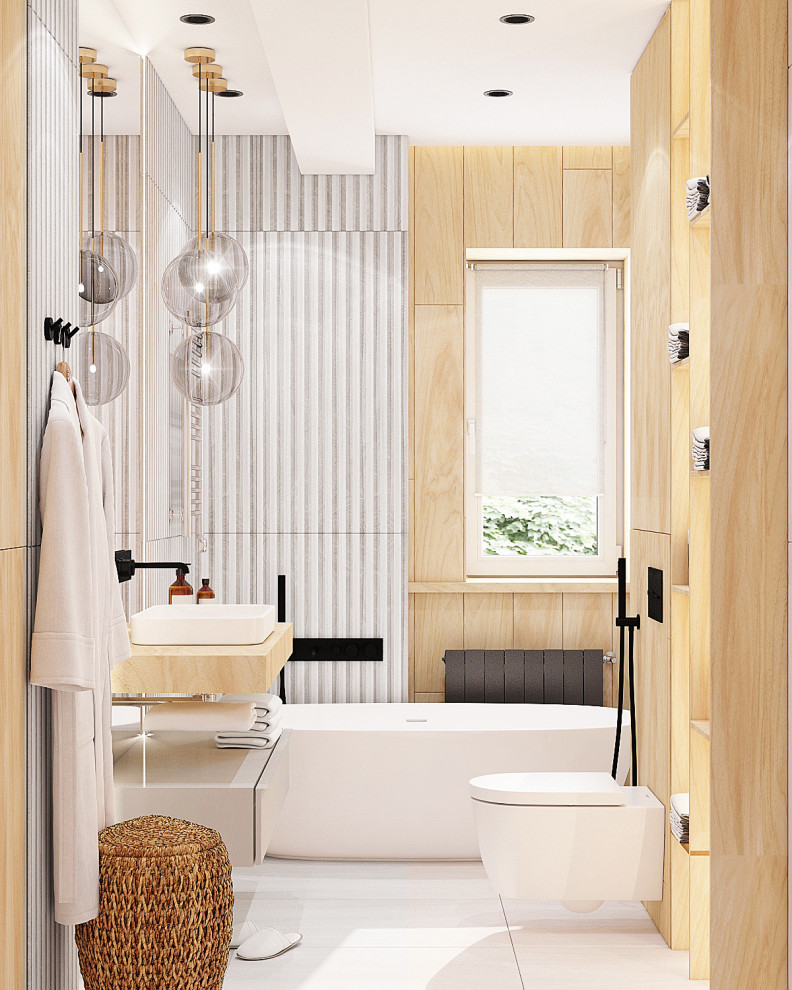 Ванная в апартаментах на Красных Воротах, Москва