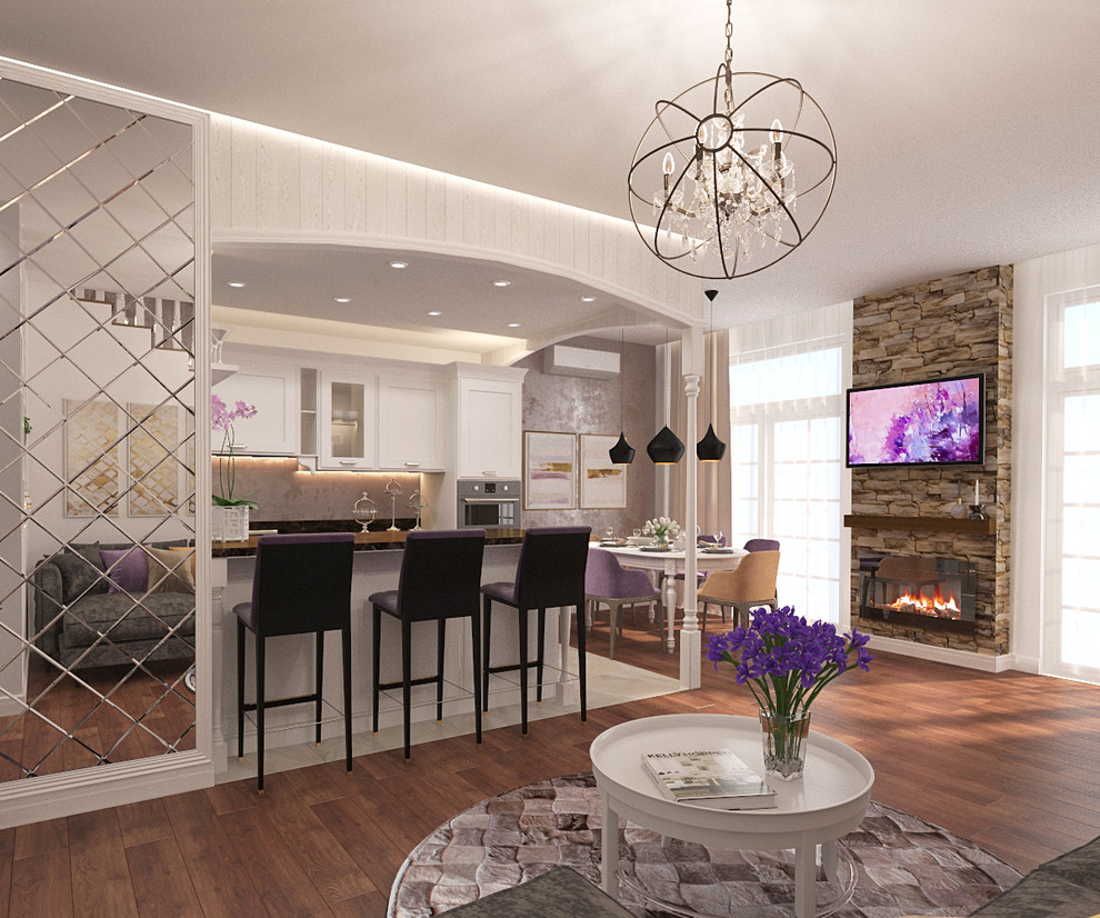 Интерьер двухуровневой квартиры